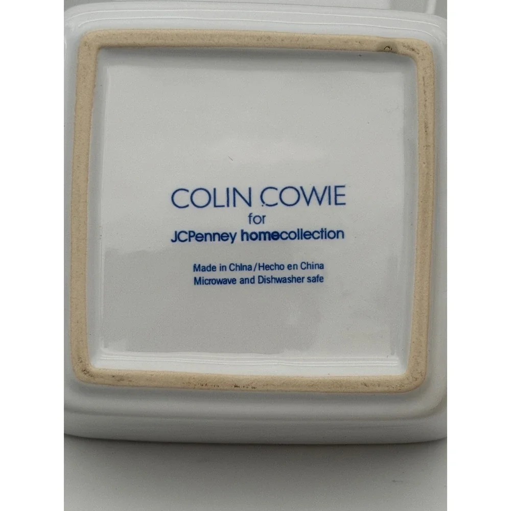 Colin Cowie JCPenney‎ Home Collection White Square Ceramic Ramekins Set of 4